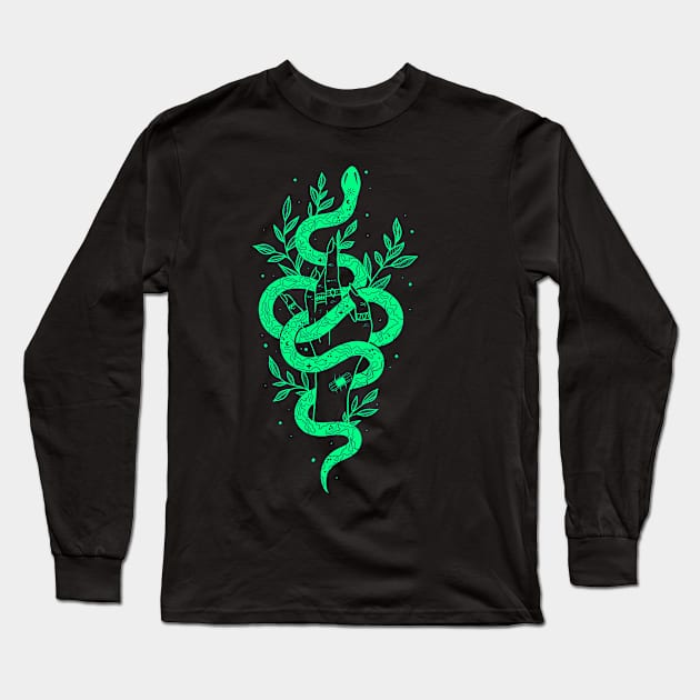 Witch hand Long Sleeve T-Shirt by artoffaizan